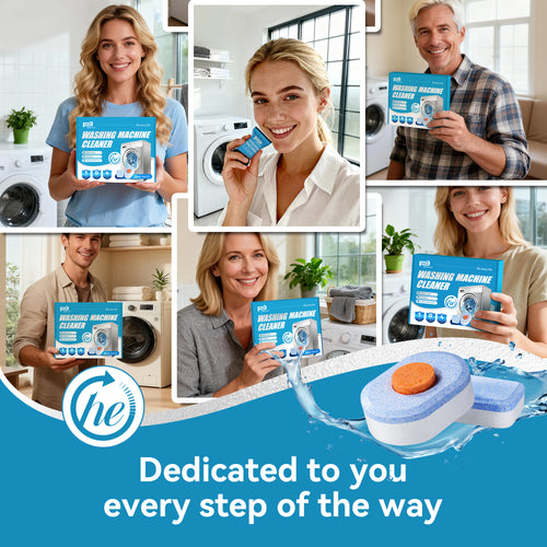 Beasy Washing Machine Cleaner Tablets 24 Count for HE Front and Top Loaders Include Deep & Basic