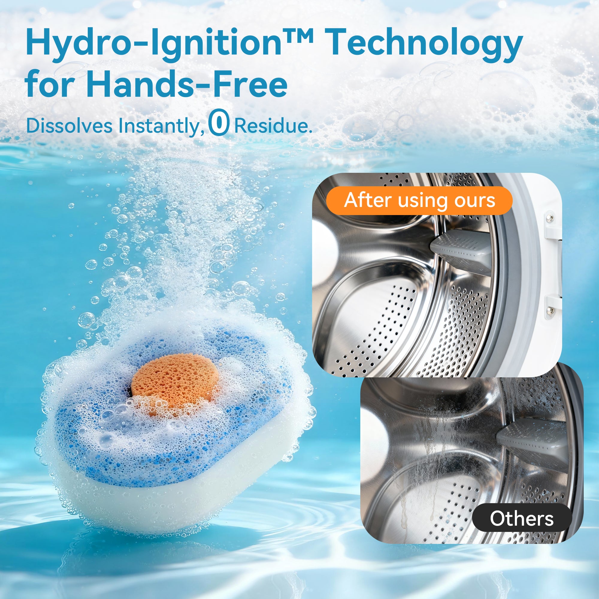 Beasy Washing Machine Cleaner Tablets 24 Count for HE Front and Top Loaders Include Deep & Basic